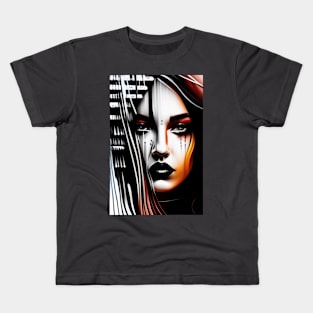 Feminine Abstract art Kids T-Shirt